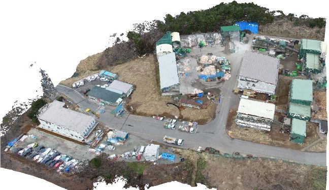 UAV(ドローン)による既存敷地の3Dモデル化