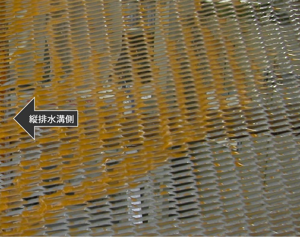 流水実験写真